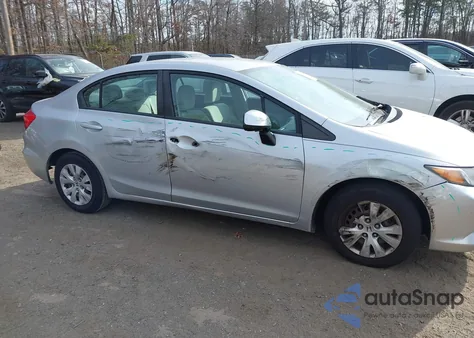 2012 Honda Civic Lx z USA, uszkodzony, nr VIN 19XFB2F58CE090139